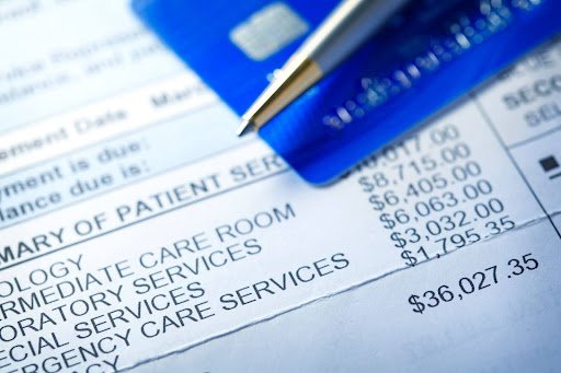 An itemized medical bill for expenses incurred after a Chattanooga personal injury.