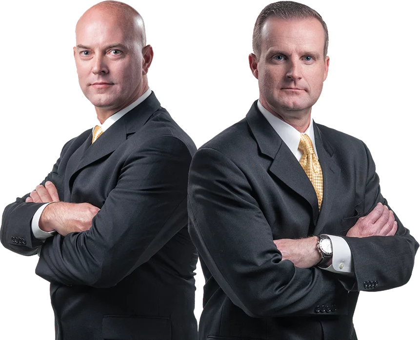 Attorneys Jay Kennamer and Brent Burks of The McMahan Law Firm in Chattanooga